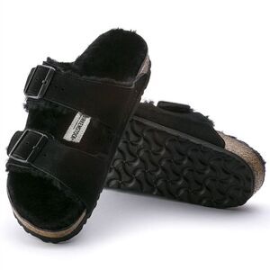 Birkenstock Arizona Shearling Suede Leather Size 41 (10-10.5)